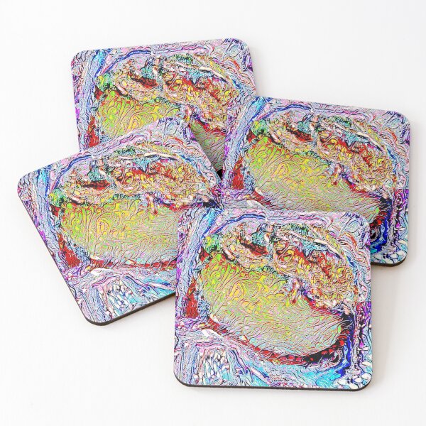 Item preview, shell waves abstraction multicolor trend 2021 designed and sold by Maria Mihailova.