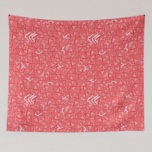 Item preview, Abstract Drawn Geometric - Red designed and sold by Jasrese.