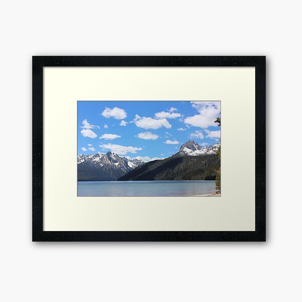 Sawtooth mtns 2- near Stanley ID Framed Art Print