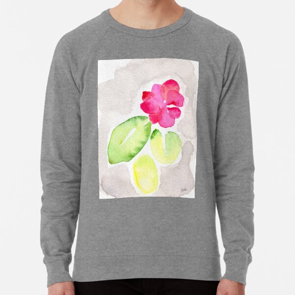 Pink Flower Lightweight Sweatshirt