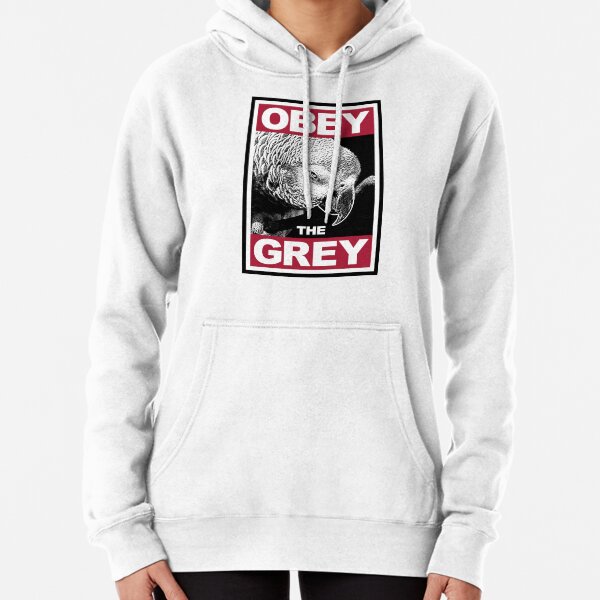 Obey the Grey Parrot Pullover Hoodie