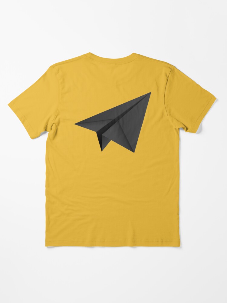 Paper Airplane T-Shirt – Black Tee With Milk