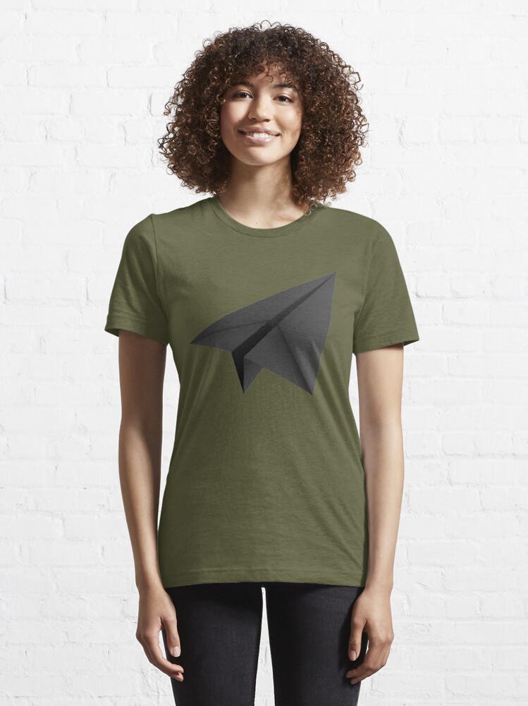 Paper Airplane T-Shirt – Black Tee With Milk