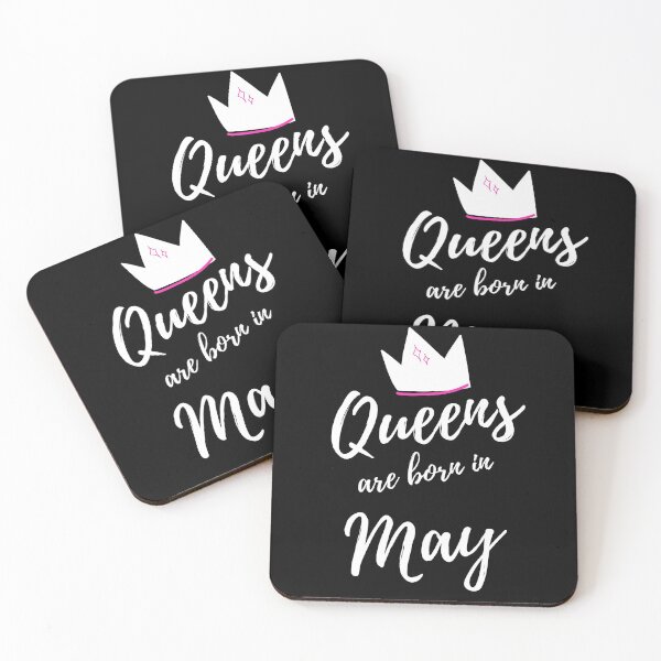 Item preview, Queens are born in May. Happy Birthday! May Birthday Gift for Women and Girls. Cute Bday present design. designed and sold by That Cheeky Tee.