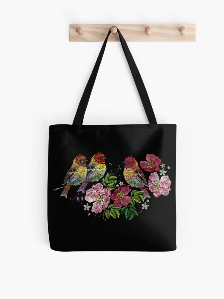 Wildflower Embroidered Tote | Paper Source