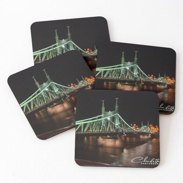 Item preview, Budapest- Franz Joseph's Bridge at night designed and sold by CFatouchArts.