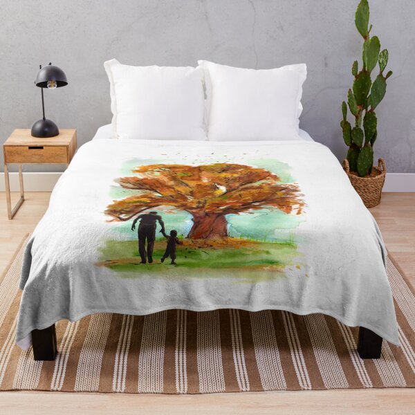 Item preview, Father Grandfather with Child Tree Nature Walk designed and sold by ObservantPoet.
