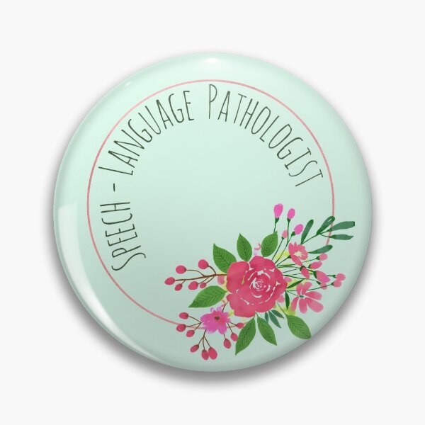 Artikelvorschau, Sprachpathologe im Aquarell-Blumenrosenrahmen entworfen und verkauft von asleepyfairy.