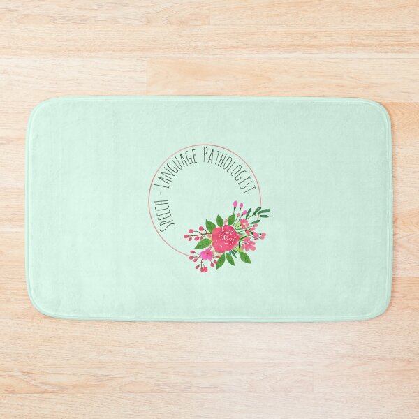 Item preview, Speech-Language Pathologist in Watercolor Floral Rose Frame designed and sold by asleepyfairy.
