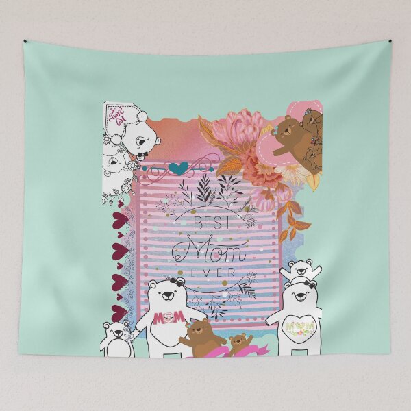 Item preview, Best Mom Ever Artwork Momma Bear designed and sold by Sarah-Smash.