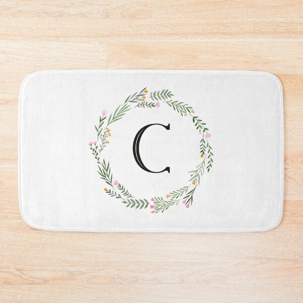 Item preview, Floral monogram letter C designed and sold by JustSeasons.