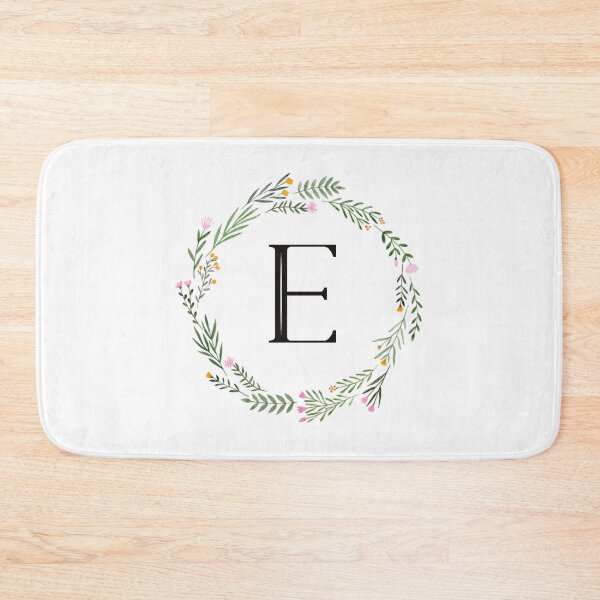 Item preview, Floral monogram letter E designed and sold by JustSeasons.