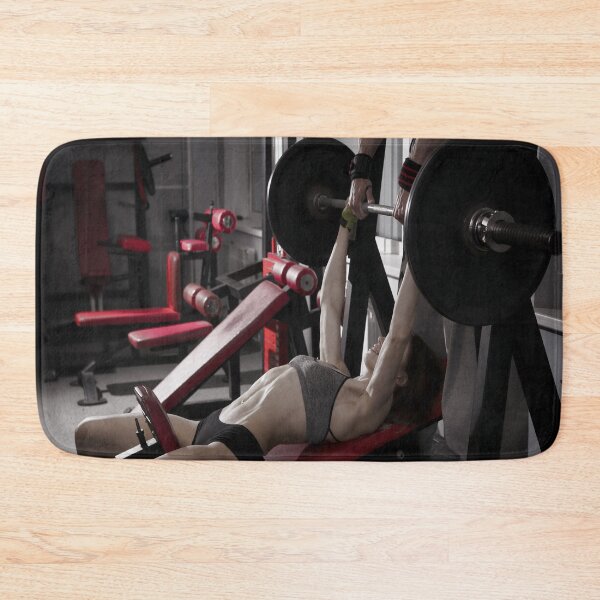 Item preview, Fitness Couple Working Out Gym Incline Bench designed and sold by 108dragons.