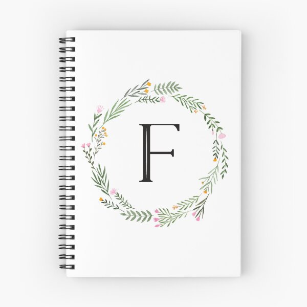 Item preview, Floral letter F monogram designed and sold by JustSeasons.