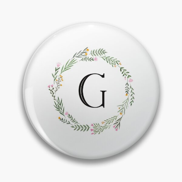Item preview, Floral letter G monogram designed and sold by JustSeasons.