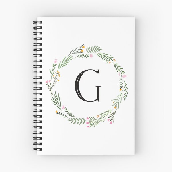 Item preview, Floral letter G monogram designed and sold by JustSeasons.