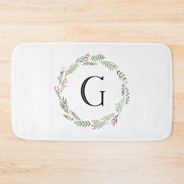 Item preview, Floral letter G monogram designed and sold by JustSeasons.