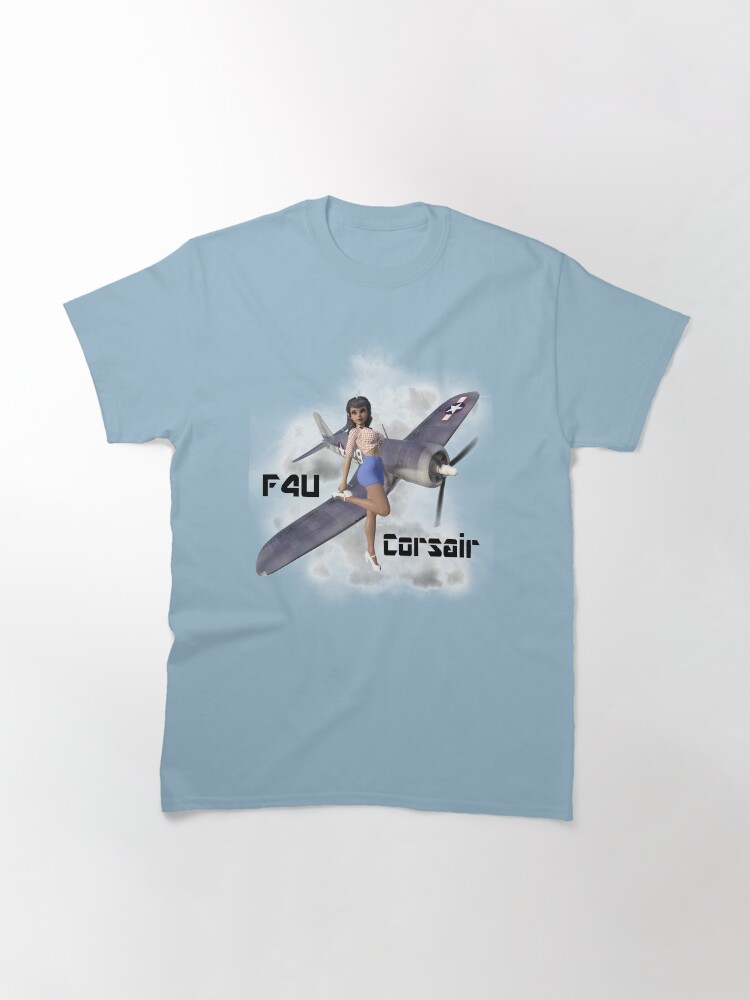 Alternate view of F4U Pin Up Art 2 Classic T-Shirt