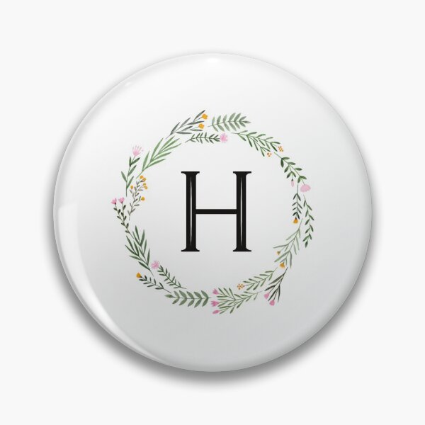 Item preview, Floral monogram letter H designed and sold by JustSeasons.