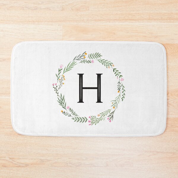 Item preview, Floral monogram letter H designed and sold by JustSeasons.