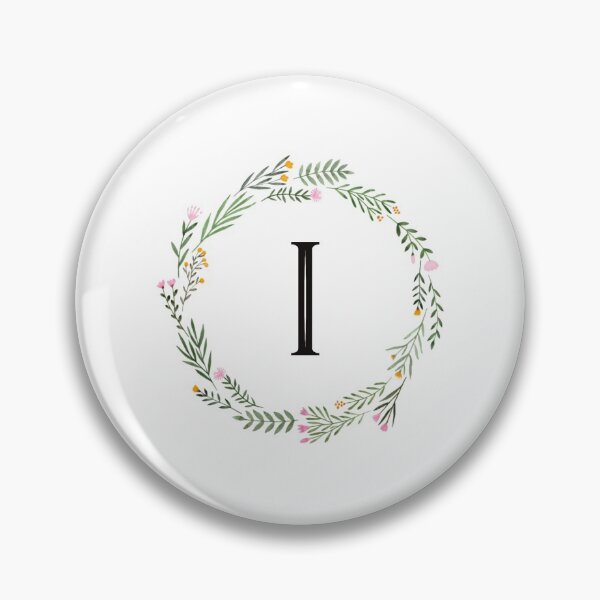 Item preview, Floral monogram letter I designed and sold by JustSeasons.