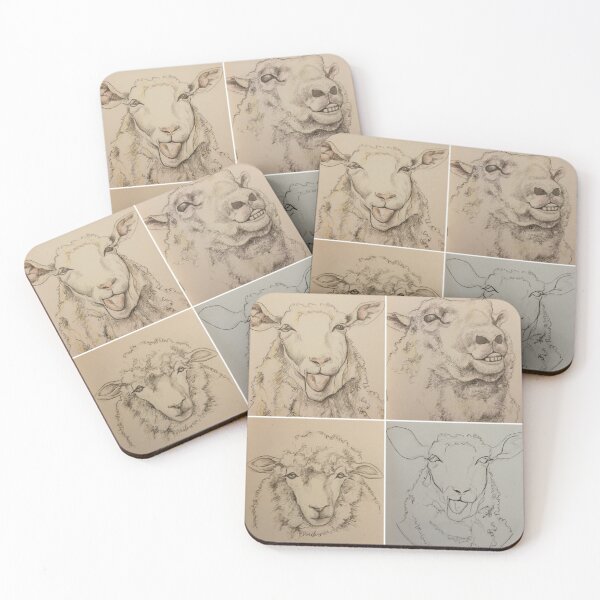 Item preview, Sheep quadriptych designed and sold by EjsArtArt.