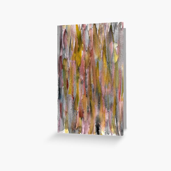Watercolor Pattern 2 (Dark) Greeting Card