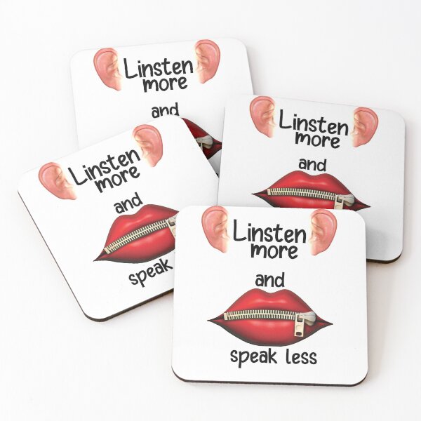 Item preview, listen more and speak less designed and sold by NiceShirtY.