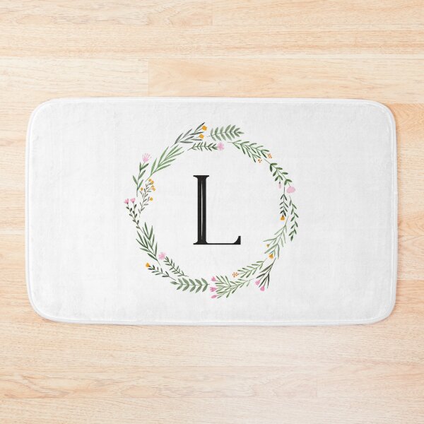 Item preview, Floral letter L monogram designed and sold by JustSeasons.