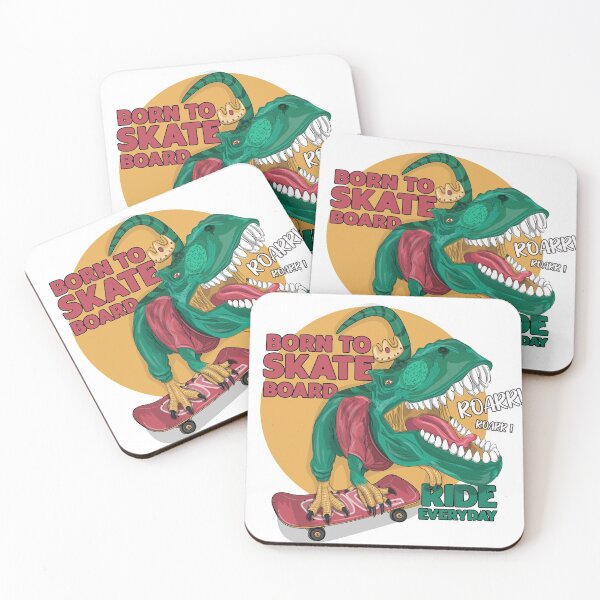 Item preview, Born To Skateboard RIDE EVERYDAY T-Rex  designed and sold by DigitalArts24.
