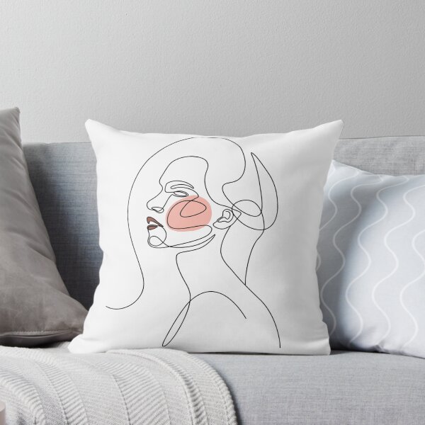Item preview, Female Side Profile Line Art w/Blush  designed and sold by Dollfacedesign.