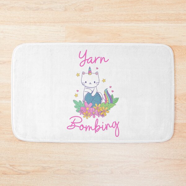 Item preview, Yarn Bombing : funny yarn lover gift, Unicorn Cat lover present designed and sold by Miaberzo.