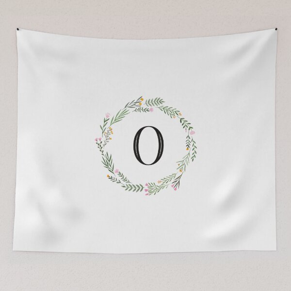Item preview, Floral letter O monogram designed and sold by JustSeasons.