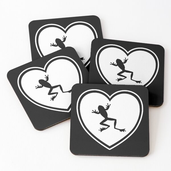 Item preview, Heart Icon with a Frog Silhouette designed and sold by dylanxh.