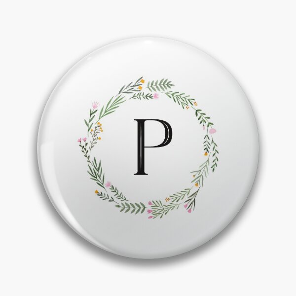 Item preview, Floral monogram letter P designed and sold by JustSeasons.