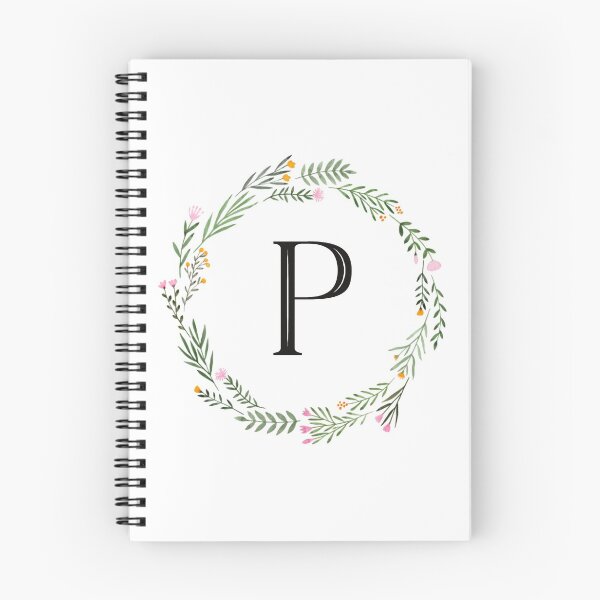 Item preview, Floral monogram letter P designed and sold by JustSeasons.