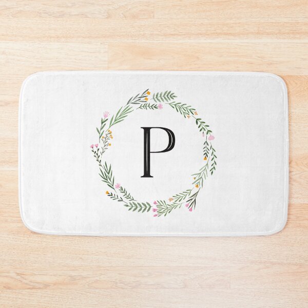 Item preview, Floral monogram letter P designed and sold by JustSeasons.