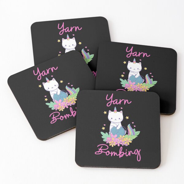 Item preview, Yarn Bombing : funny yarn lover gift, Unicorn Cat lover present designed and sold by Miaberzo.