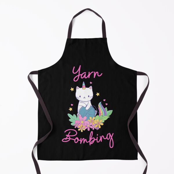 Item preview, Yarn Bombing : funny yarn lover gift, Unicorn Cat lover present designed and sold by Miaberzo.