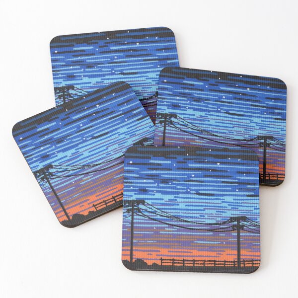 Item preview, Sunset Over Powerlines designed and sold by Crimson-Moth.