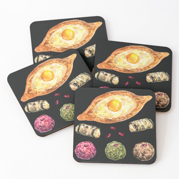 Item preview, Assorted Georgian Food - Khachapuri, Tolma and Pkhali designed and sold by Alicia Chee.