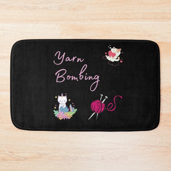 Item preview, Yarn Bombing : funny yarn lover gift, Unicorn Cat lover present designed and sold by Miaberzo.