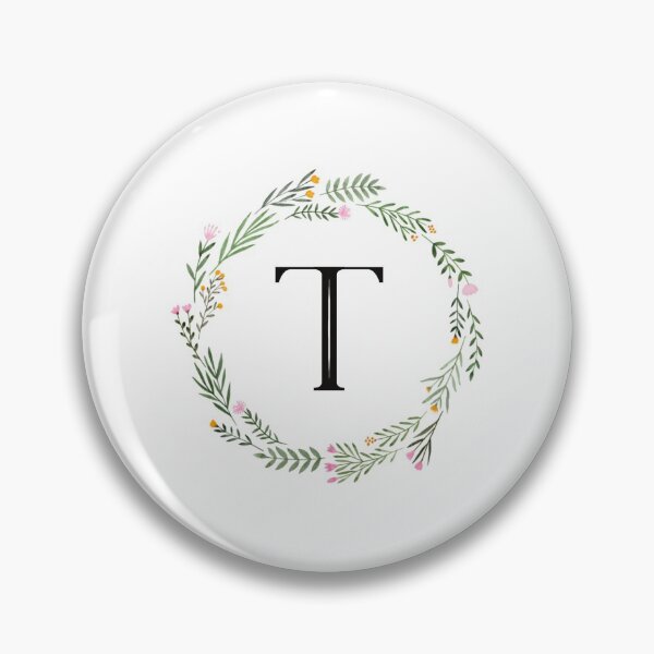 Item preview, Floral monogram letter T designed and sold by JustSeasons.