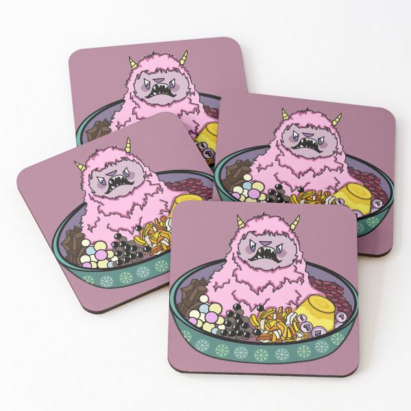 Item preview, PINK SHAVE ICE YETI MONSTER designed and sold by Ruby Mendiola.