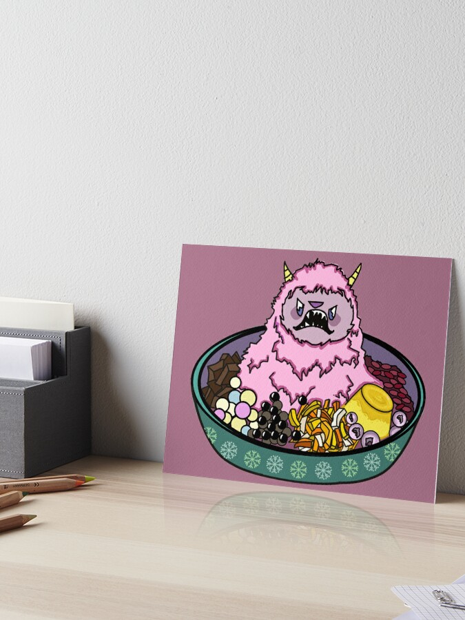 GREEN TEA MATCHA YETI SHAVE ICE MONSTER Poster for Sale by Ruby