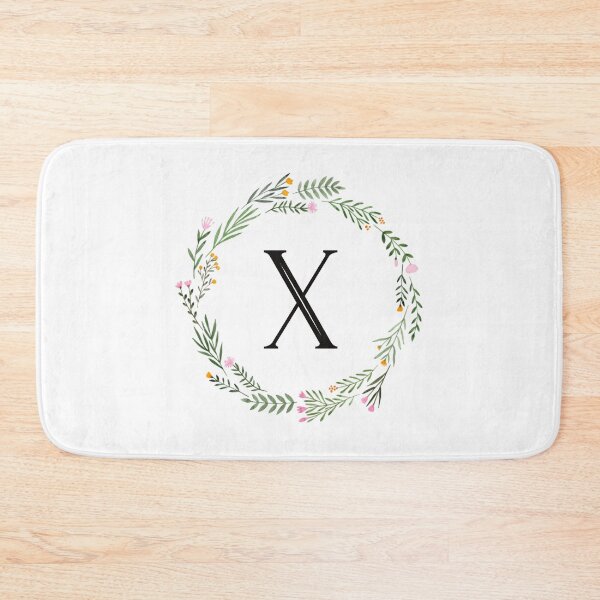 Item preview, Floral letter X monogram designed and sold by JustSeasons.