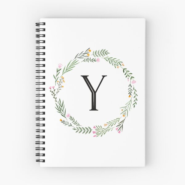 Item preview, Floral letter Y monogram designed and sold by JustSeasons.