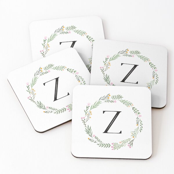 Item preview, Floral letter Z monogram designed and sold by JustSeasons.