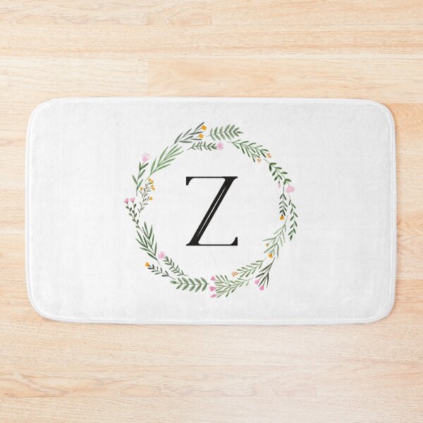 Item preview, Floral letter Z monogram designed and sold by JustSeasons.