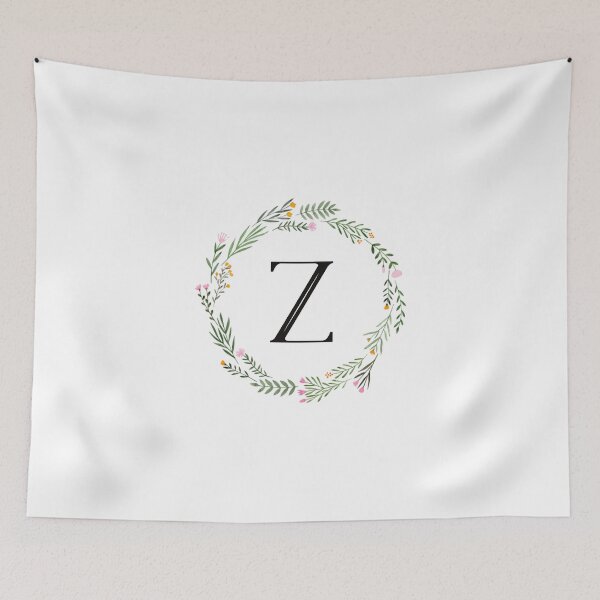 Item preview, Floral letter Z monogram designed and sold by JustSeasons.